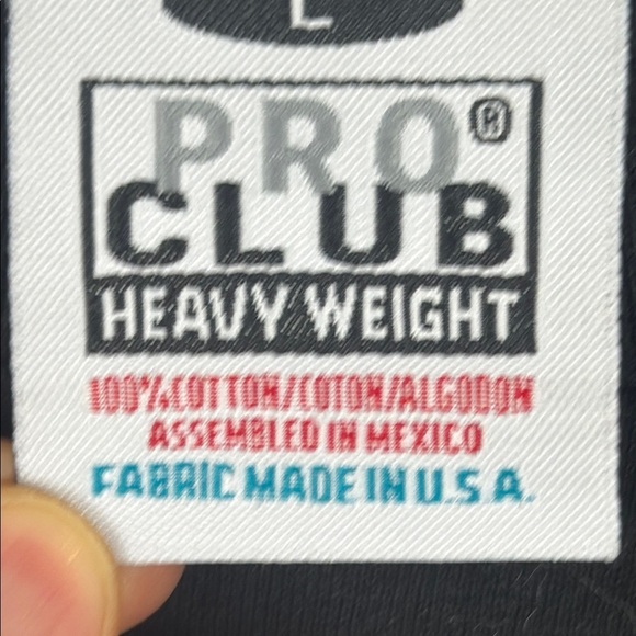 Pro Club Heavy Weight Men 3-Pack Black Short Sleeve Tees Casual Fit Size Large - Picture 7 of 9